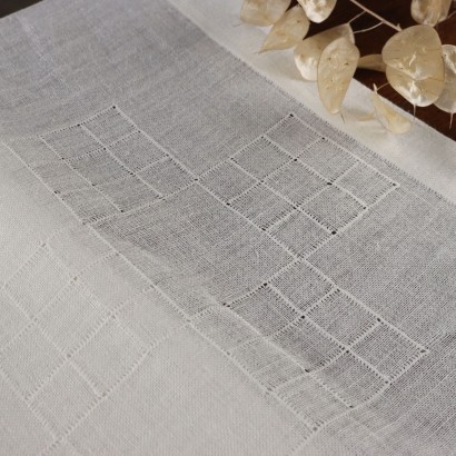 Tovaglia in Lino con Dodici Tovaglioli