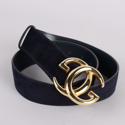 Gucci Vintage Blue Suede Belt