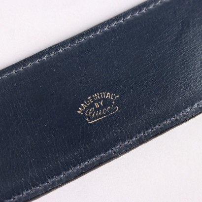 Gucci Vintage Blue Suede Belt