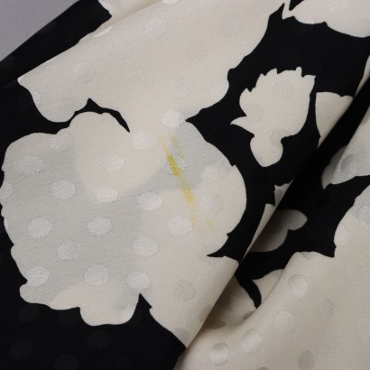 Gucci Foulard Vintage Bianco e Nero