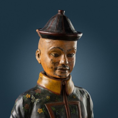 Statua Magot in terracotta,Magot in Terracotta Policroma