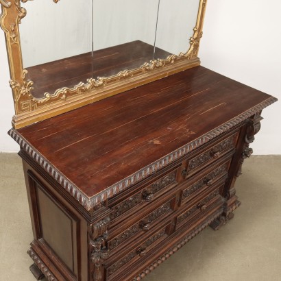 CANTERANO, Dresser with Neo-Renaissance mirror