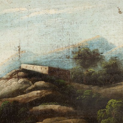 Landschaftsmalerei mit Figuren