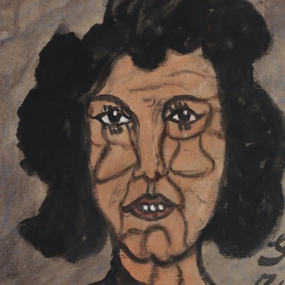 Pintura de Pietro Ghizzardi,Retrato femenino,Pietro Ghizzardi,Pietro Ghizzardi,Pietro Ghizzardi
