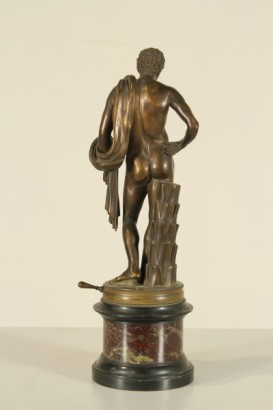 antiquariato, bronzi, inizi 900, statua virile, napoleone come marte pacificatore, antonio canova