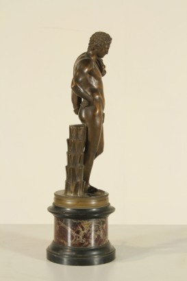 antiquariato, bronzi, inizi 900, statua virile, napoleone come marte pacificatore, antonio canova