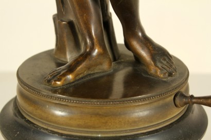 antiquariato, bronzi, inizi 900, statua virile, napoleone come marte pacificatore, antonio canova