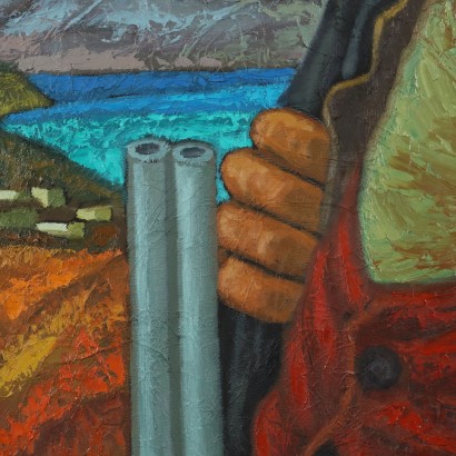 Dipinto di Renato Fiorillo,Figura di cacciatore,Renato Fiorillo,Renato Fiorillo,Renato Fiorillo,Renato Fiorillo,Renato Fiorillo