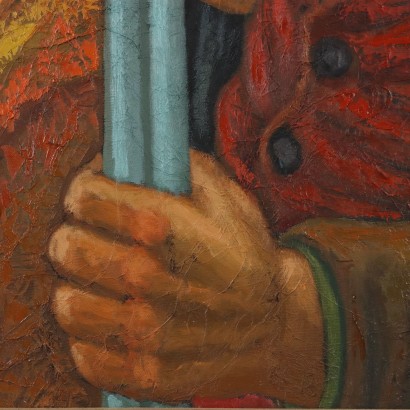 Dipinto di Renato Fiorillo,Figura di cacciatore,Renato Fiorillo,Renato Fiorillo,Renato Fiorillo,Renato Fiorillo,Renato Fiorillo