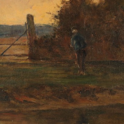 Dipinto di Georges Pier Dieterle,Scorcio di campagna con mucche,Georges Pierre Dieterle,Georges Pierre Dieterle,Georges Pierre Dieterle,Georges Pierre Dieterle,Georges Pierre Dieterle