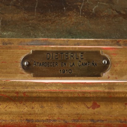 Dipinto di Georges Pier Dieterle,Scorcio di campagna con mucche,Georges Pierre Dieterle,Georges Pierre Dieterle,Georges Pierre Dieterle,Georges Pierre Dieterle,Georges Pierre Dieterle