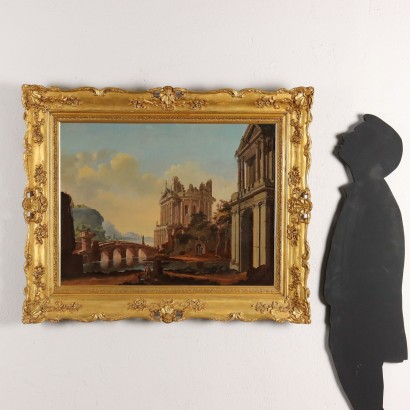 Tableau Paysage avec l'architecte Capricci,Paysage avec l'architecte Capricci,Peinture Paysage avec l'architecte Capricci