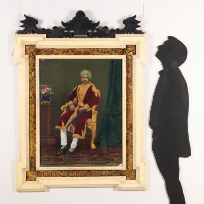 Dipinto Ritratto di Raja Indiano