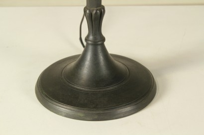 antiquariato, oggettistica, lampada da tavolo, lampada ad olio, anni 30/40, lampada in metallo