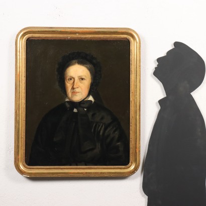 Painted Female Portrait