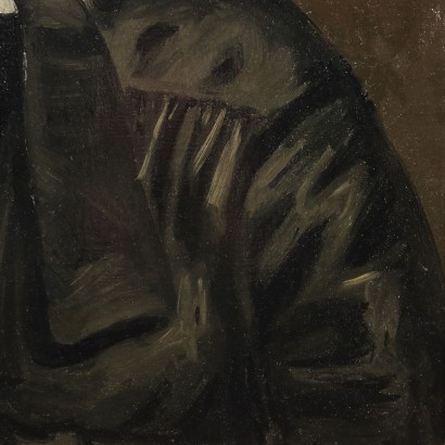 Painted Female Portrait