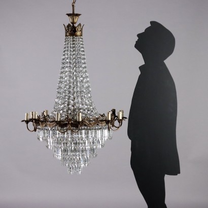 Lampadario a Mongolfiera in Stile Impero