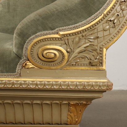 DIVANO ,Dormeuse in Stile Neoclassico