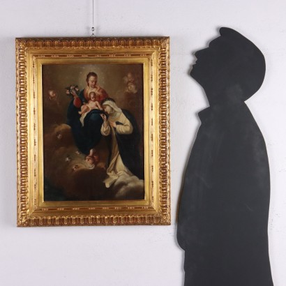 Dipinto Madonna con Bambino e Santa Ca,Madonna con Bambino e Santa Caterina d