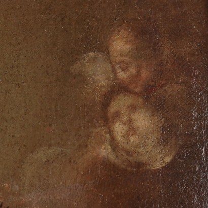 Dipinto Madonna con Bambino e Santa Ca,Madonna con Bambino e Santa Caterina d