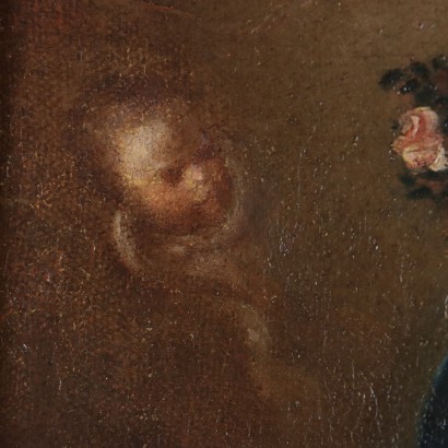 Dipinto Madonna con Bambino e Santa Ca,Madonna con Bambino e Santa Caterina d