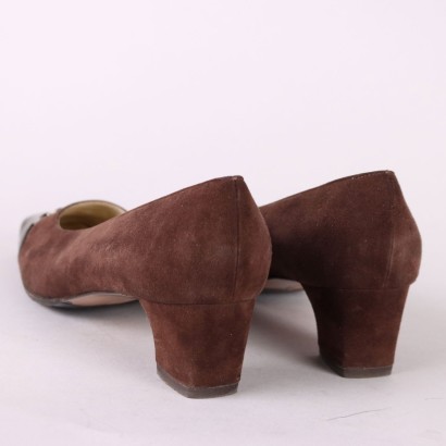 Ferragamo Decollete Vintage Scamosciate