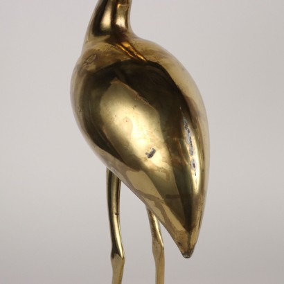 Paire de Flamants Roses en Bronze Doré