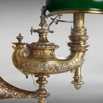 Coppia di Lampade da Parete ad Olio