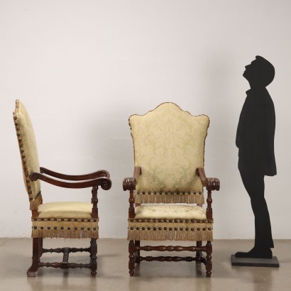 Group of Baroque Style Armchairs