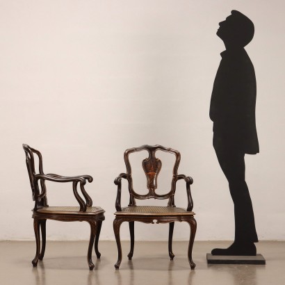 Coppia di Poltrone a Chinoiserie