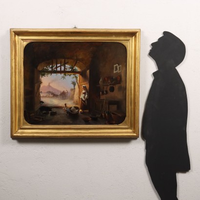 Dipinto attribuibile a Franz Ludwig Cate,Famiglia di pescatori a Mergellina,Franz Ludwig Catel,Franz Ludwig Catel,Franz Ludwig Catel,Franz Ludwig Catel,Franz Ludwig Catel