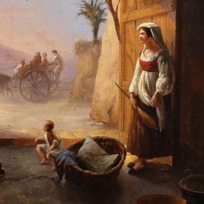 Dipinto attribuibile a Franz Ludwig Cate,Famiglia di pescatori a Mergellina,Franz Ludwig Catel,Franz Ludwig Catel,Franz Ludwig Catel,Franz Ludwig Catel,Franz Ludwig Catel