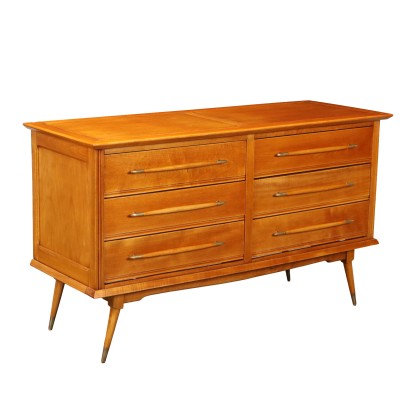 Vintage 1950s Chest of Drawers Poplar Veneer Argentina