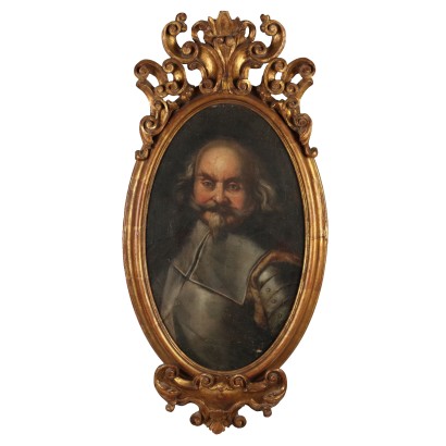 Dipinto Ritratto di Gentiluomo in Armatu,Ritratto di gentiluomo in armatura,Dipinto Ritratto di Soldato in Armatura