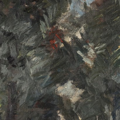 Dipinto di Guido Ferroni,Il giardino pubblico,Guido Ferroni,Guido Ferroni,Guido Ferroni