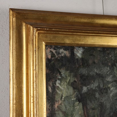 Dipinto di Guido Ferroni,Il giardino pubblico,Guido Ferroni,Guido Ferroni,Guido Ferroni