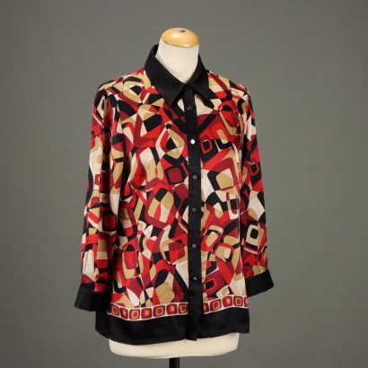Luisa Spagnoli Blusa in Seta Stampata