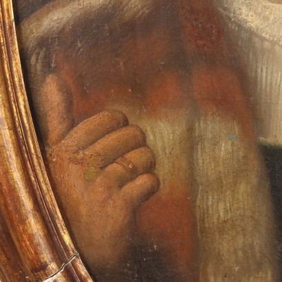 Painting Portrait of a Gentleman with Bambi, Portrait of a Gentleman with a Child