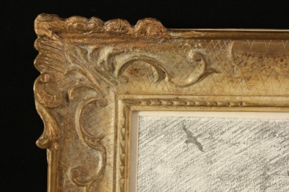 arte, novecento, Federico Ferrari (1917-1979), 1970, caccia al germano, matita su carta