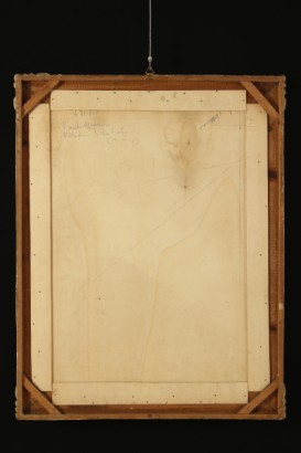 arte, novecento, Federico Ferrari (1917-1979), 1970, caccia al germano, matita su carta