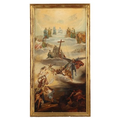 Gemälde, das Eugenio Moretti L zuzuschreiben ist, Das Jüngste Gericht, Eugenio Moretti Larese, Eugenio Moretti Larese, Eugenio Moretti Larese, Eugenio Moretti Larese, Eugenio Moretti Larese