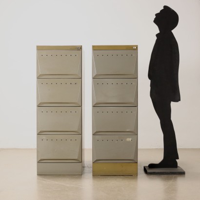 Coppia di Schedari Serie 'Synth,Ettore Sottsass,Ettore Sottsass,Ettore Sottsass,Ettore Sottsass,Ettore Sottsass,Ettore Sottsass