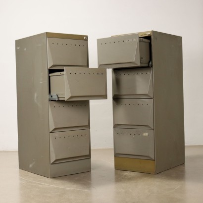 Coppia di Schedari Serie 'Synth,Ettore Sottsass,Ettore Sottsass,Ettore Sottsass,Ettore Sottsass,Ettore Sottsass,Ettore Sottsass