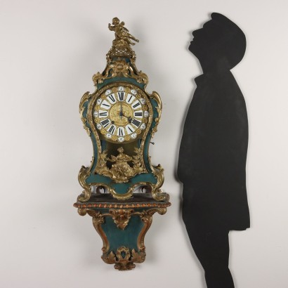 Orologio con Mensola in Legno
