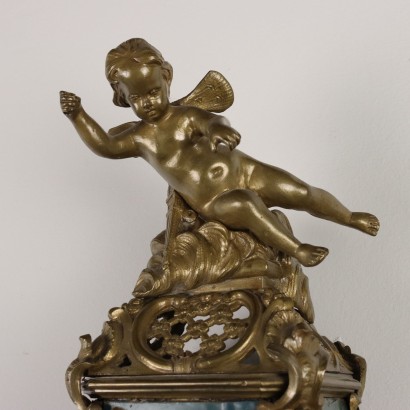 Orologio con Mensola in Legno