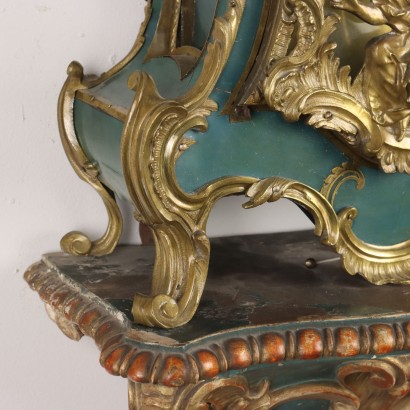 Orologio con Mensola in Legno