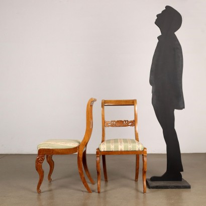 Gruppo 4 sedie,Coppia di sedie Luigi Filippo