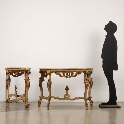 Coppia di Consolle Neobarocchetto