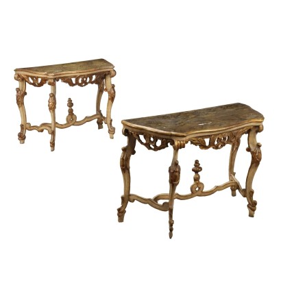 Coppia di Consolle Neobarocchetto