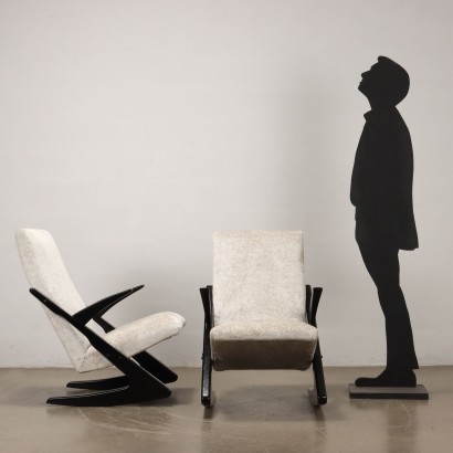 Fauteuils à bascule argentins des années 1950